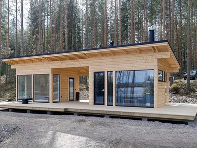 Проект дома Fin Sauna W 32, 32 м²