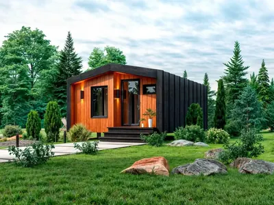 Проект дома Hi-Tech New 30, 30 м²