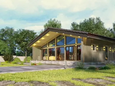 Проект дома HOLZ 82, 82 м²